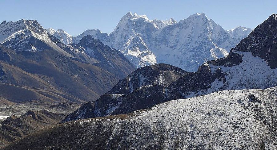 Kang Taiga and Thamserku from Gokyo Ri