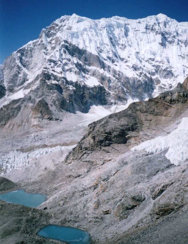 Cho Oyu above the Khumbu Panch Pokhari