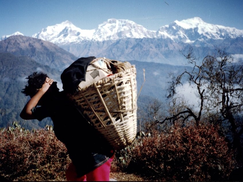 The Manaslu Himal from Talbrung Danda