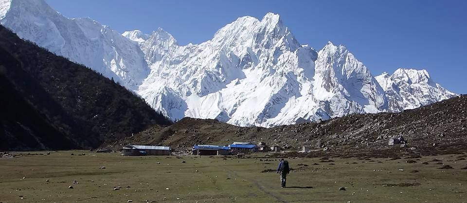 Mount Phungi above Phedi beneath Larkya La