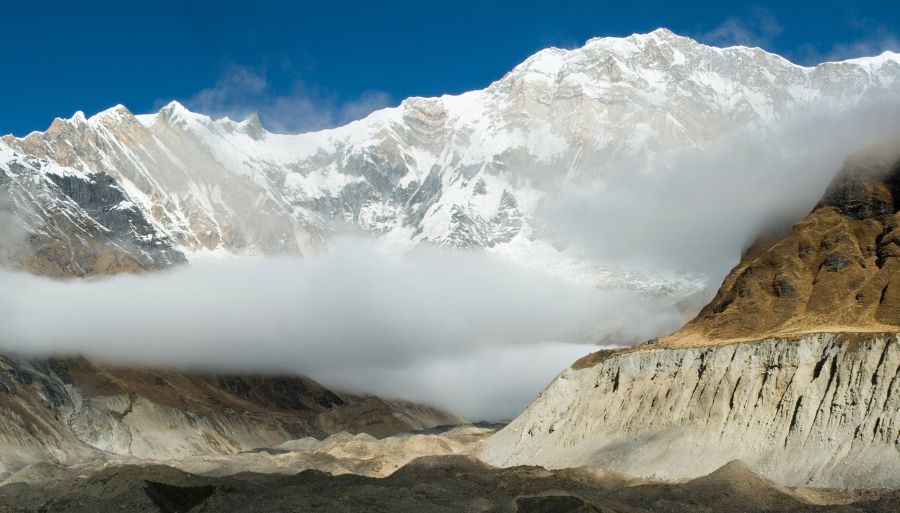 Annapurna I on approach to the Sanctuary