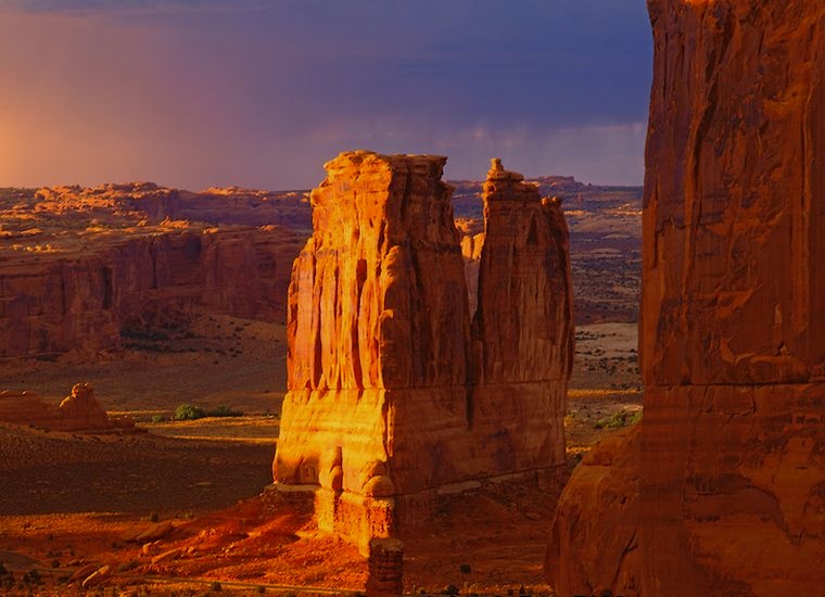 Courthouse Towers in Arches National Park