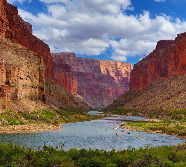 Colorado River in Valley Floor of the Grand Canyon