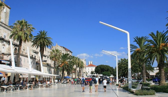 Split on the Adriatic Coast of Croatia