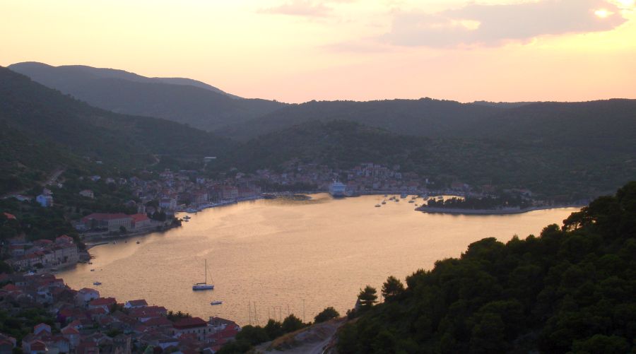 Sunset on Vis