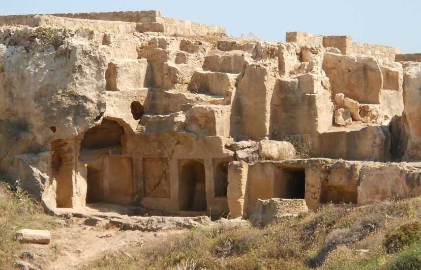 Underground tombs carved out of solid rock