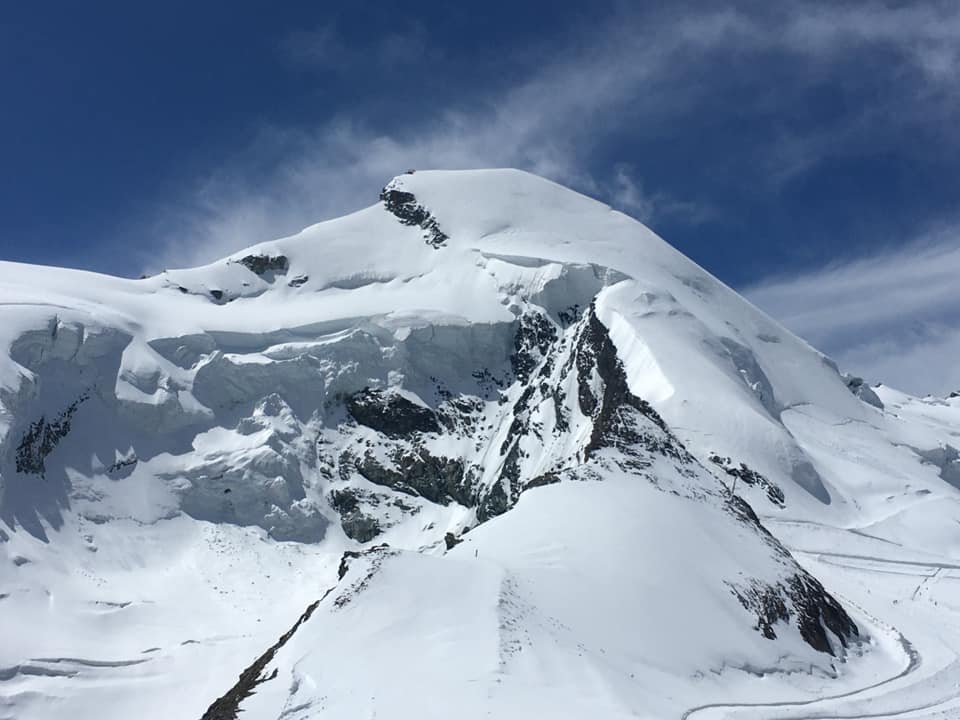 Allalihorn from above Saas Fe