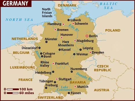 Map of Germany