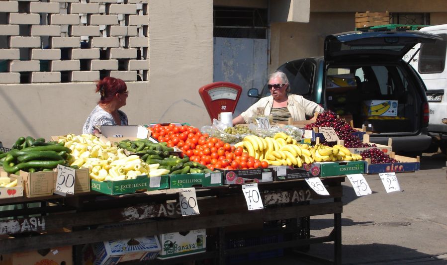 Fruit Stall at Central Market in Riga