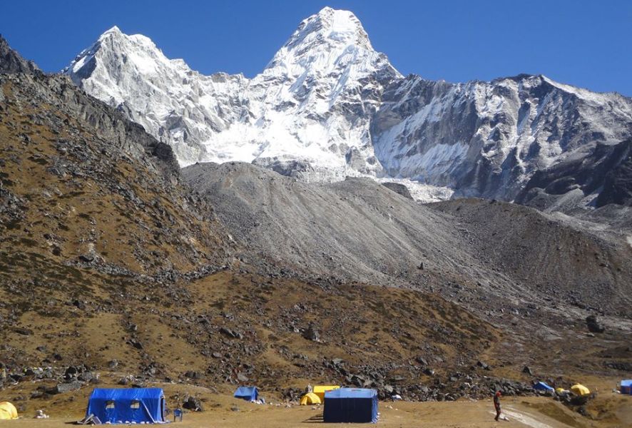 Base Camp beneath Ama Dablam