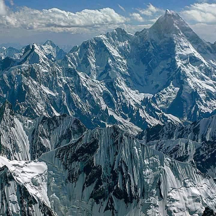 The Seven Thousanders - Masherbrum ( 7821m ) in the Karakorum Mountains of Pakistan