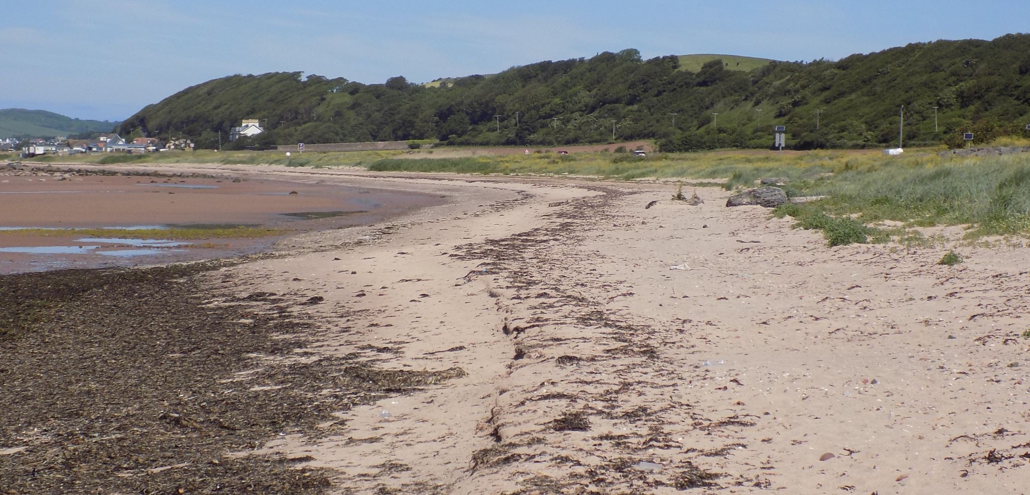 Beach at Saltcoats on the Ayrshire Coast of Scotland