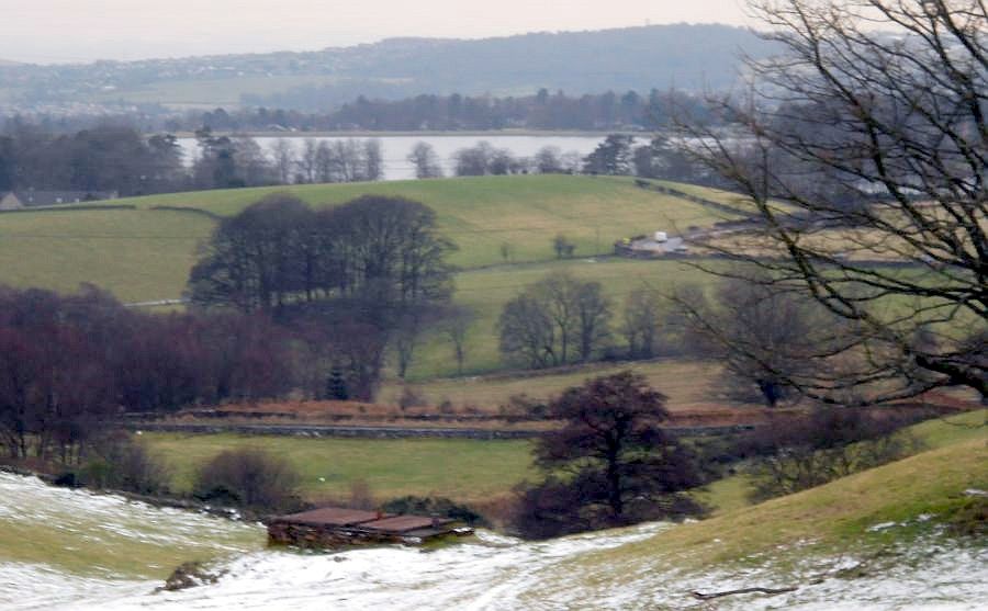 Milngavie Reservoir from Baldernock Linn Road