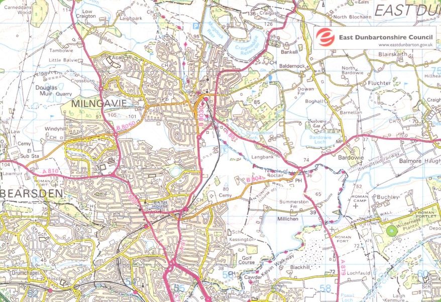 Map of Milngavie