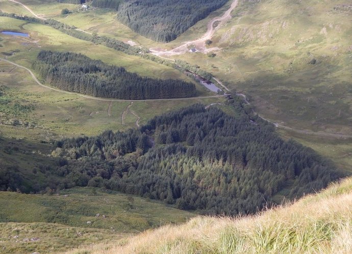 Approach route to Bheinn Bhuidhe