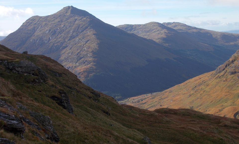 Beinn an Lochain above Glen Kinglas from Beinn Chorranach