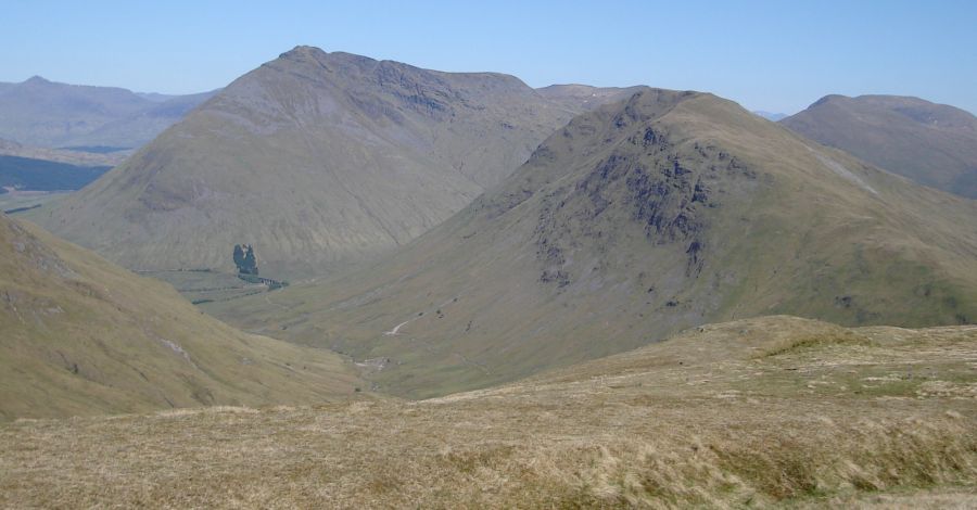 Ben Dorain and Beinn a' Chaistal ( 2907ft, 886m - a Corbett ) from Beinn Chaorach