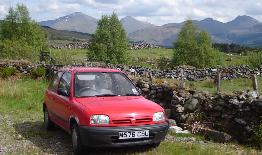 Auchtertyre at start / finish of Ben Challum Circuit