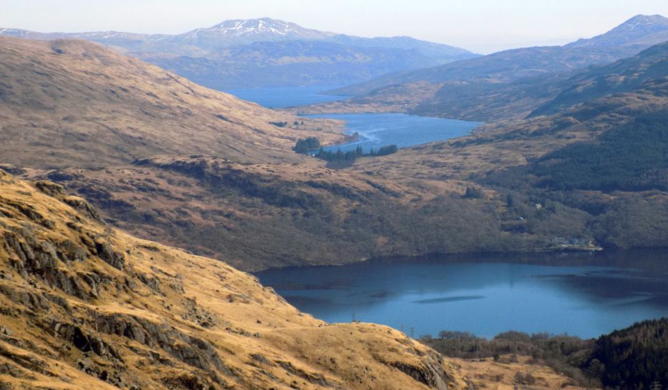 Ben Ledi, Loch Arklet, Loch Katrine and Loch Lomond from Ben Vane