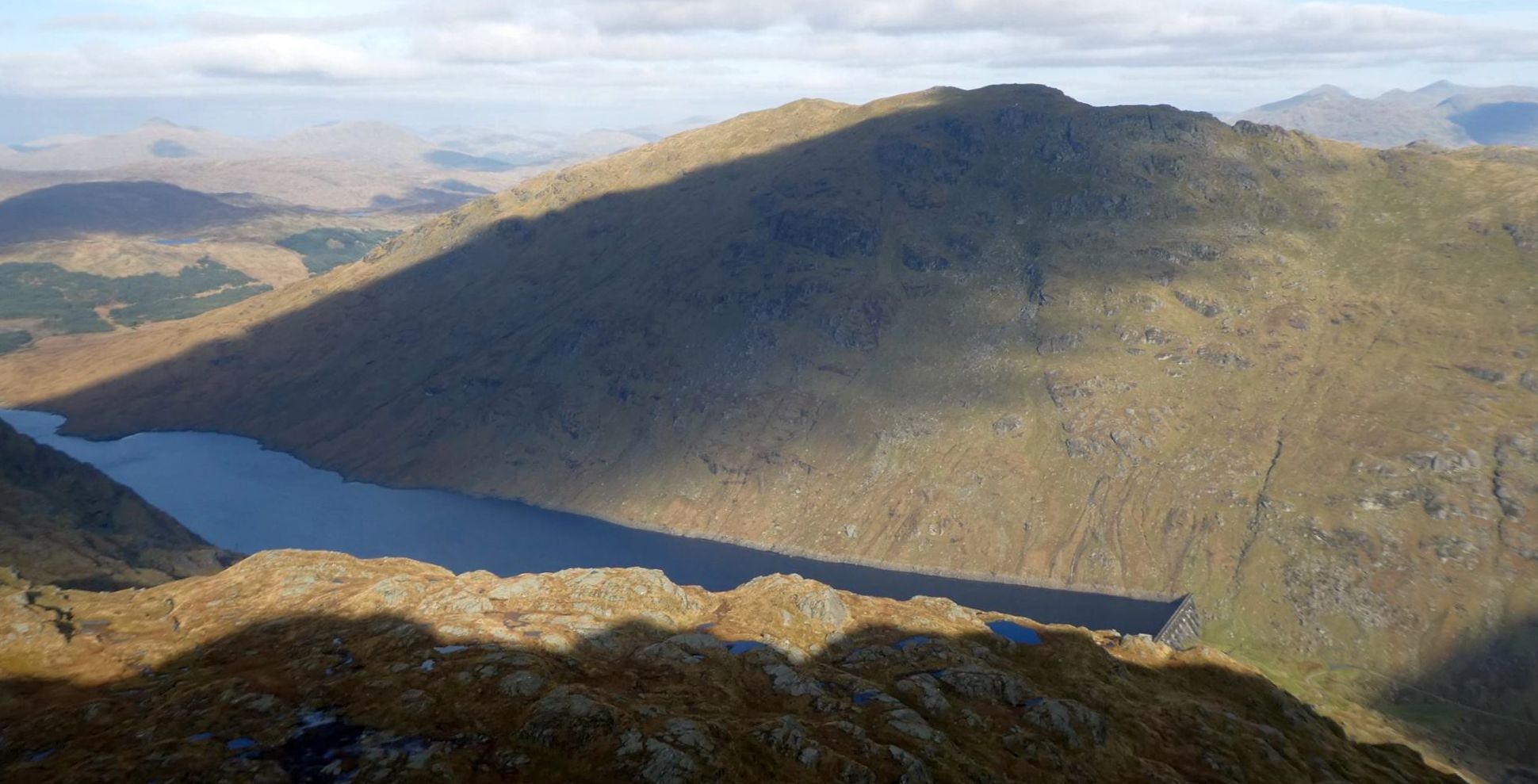 Ben Vorlich across Loch Sloy from Ben Vane