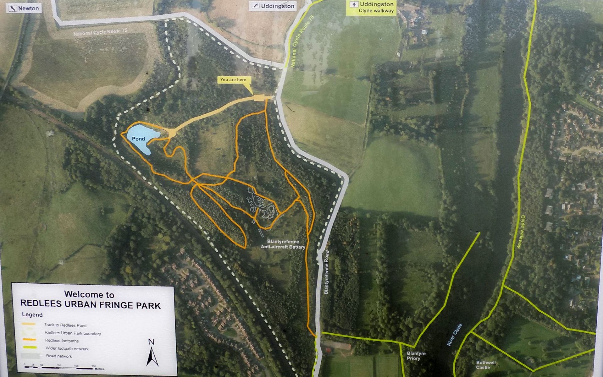 Map of Redlees Urban Park near Newton