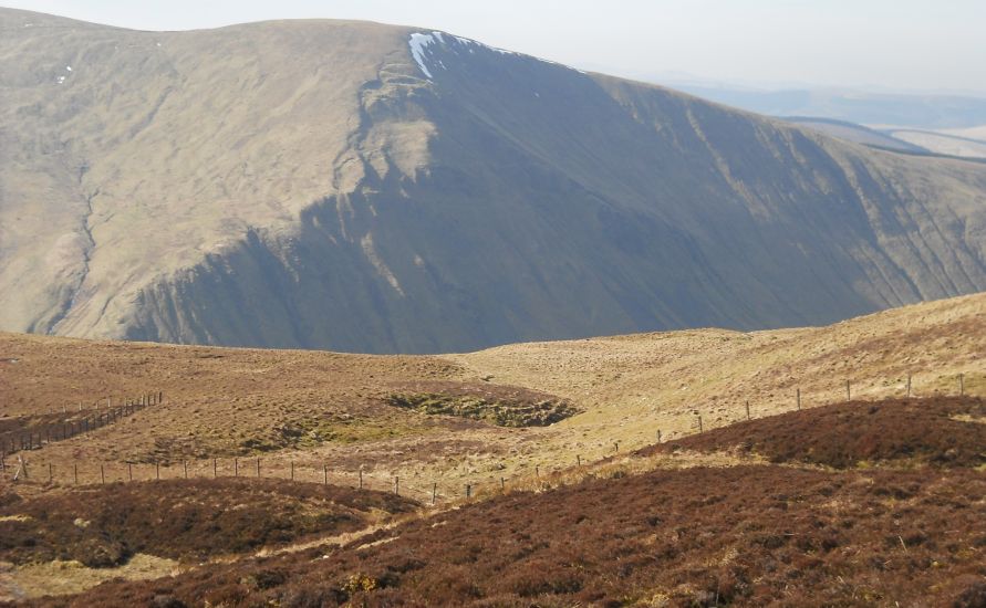 Neighbouring Hill of the Scottish Borders on ascent of Broad Law