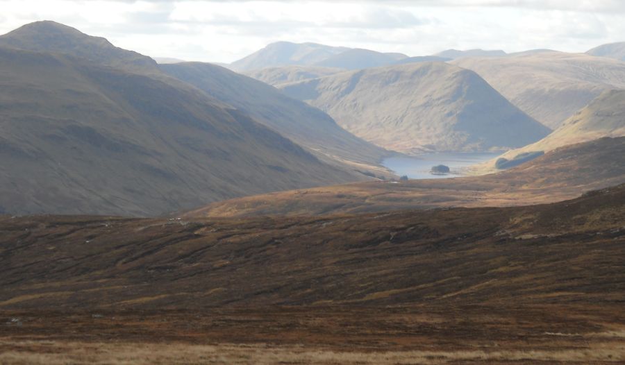 Stuchd an Lochain, Beinn a Chreachain and Sron a'Choire Chnapanich above Loch an Daimh from Cam Chreag