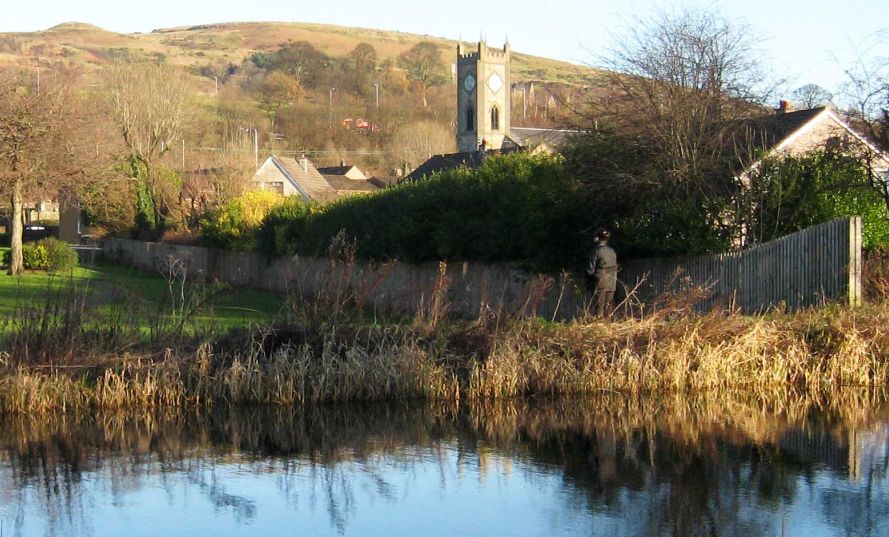 Old Kilpatrick and Forth and Clyde Canal from the Erskine Bridge