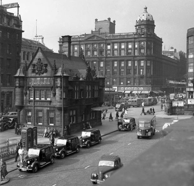 Former Subway station in St.Enoch Square at foot of Buchanan Street in Glasgow city centre