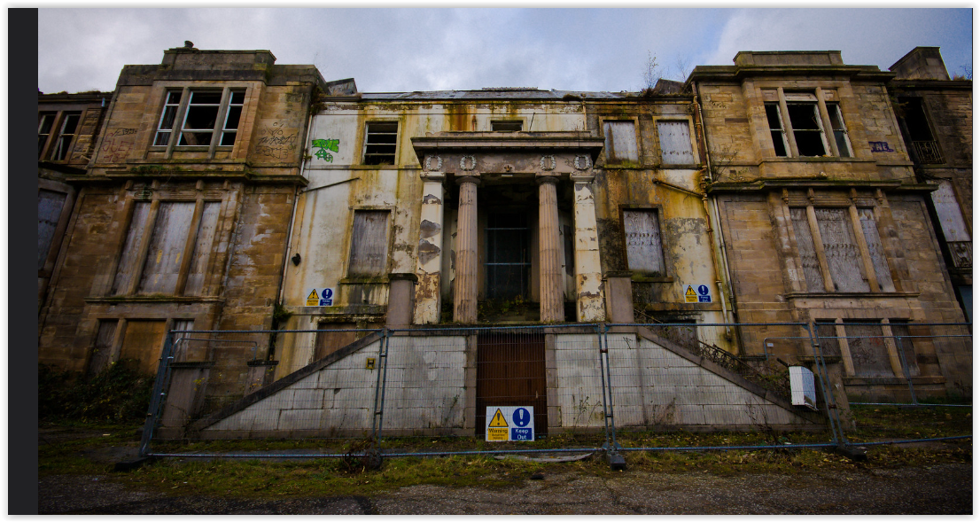 Broomhill Hospital on outskirts of Kirkintilloch