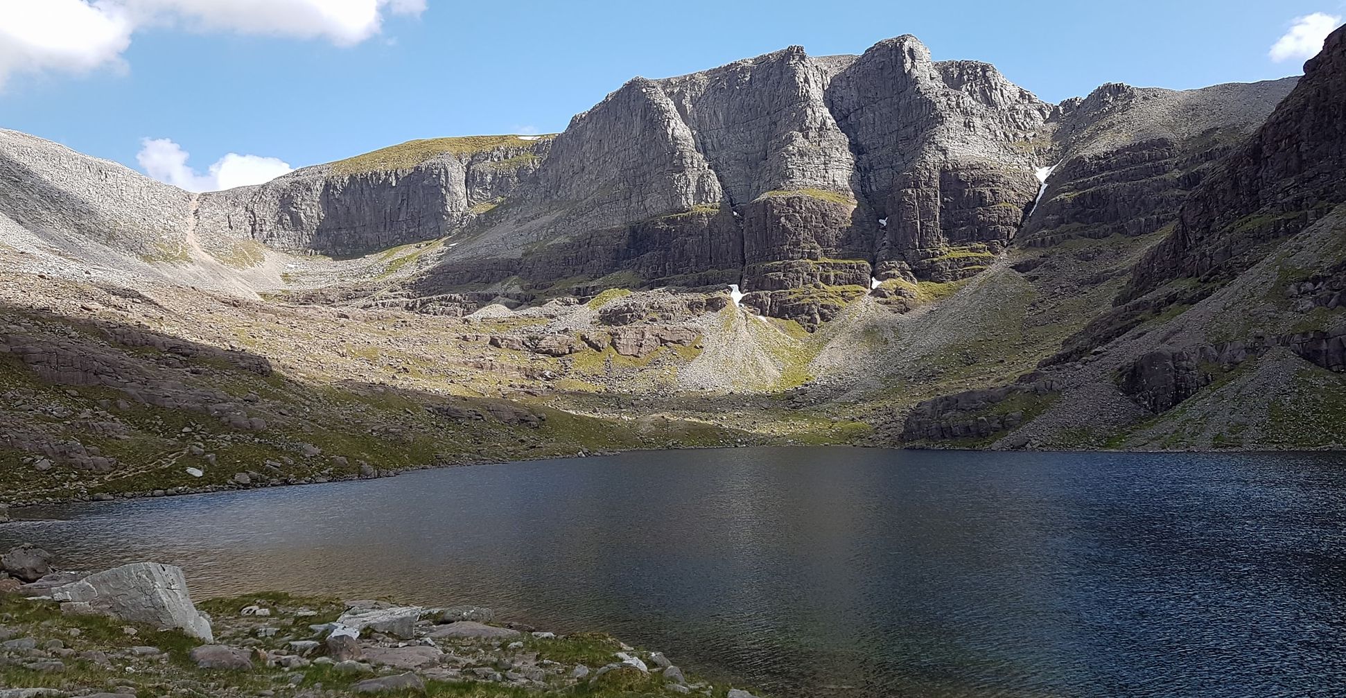 Coire Mhic Fhearchair beneath Triple Buttress of Beinn Eighe