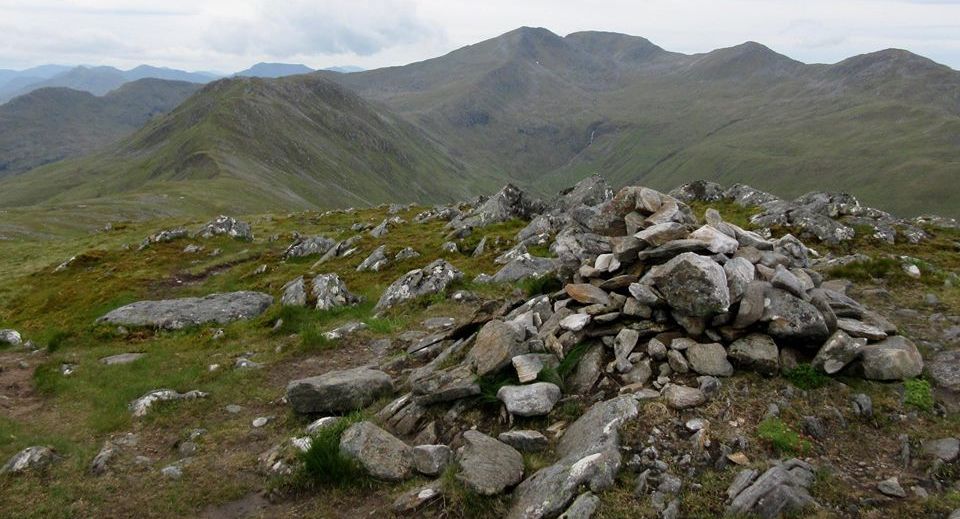 A'Chralaig to Mullach Fraoch-choire ridge