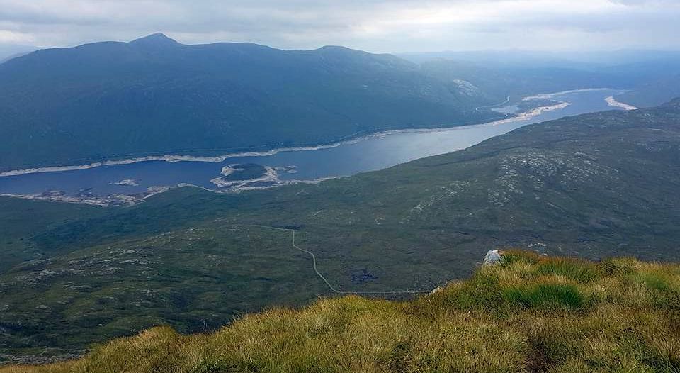 Gairich in Knoydart above Loch Quoich from South Glen Shiel Ridge