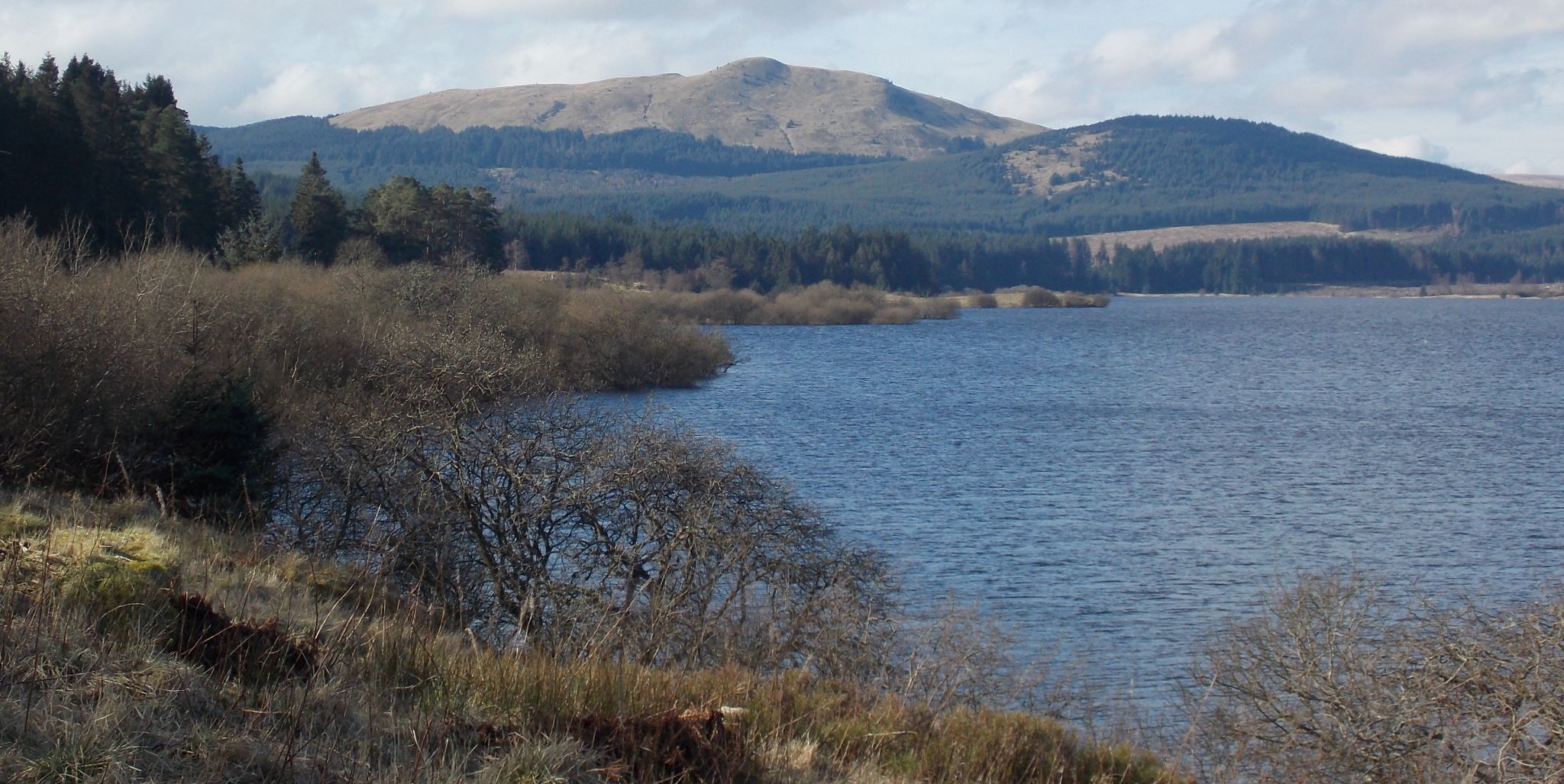 Meikle Bin from Carron Valley Reservoir