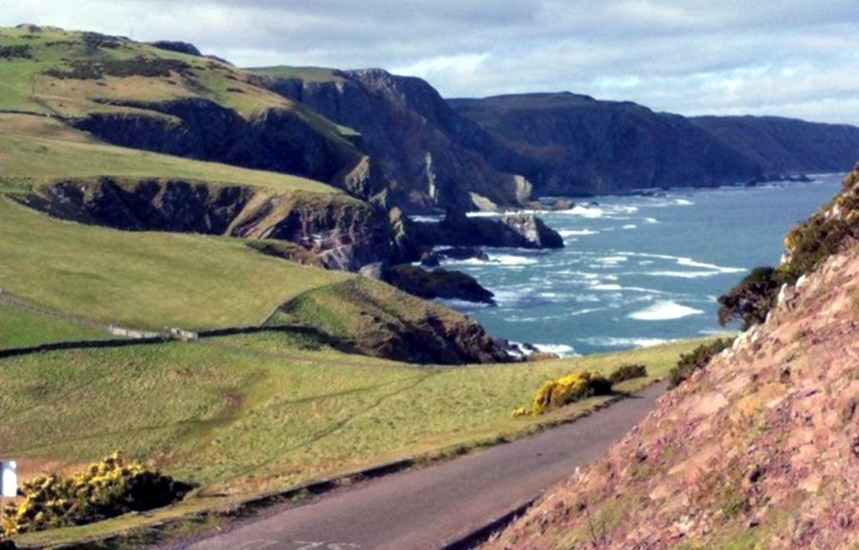 St. Abbs Head on the coast of Berwickshire