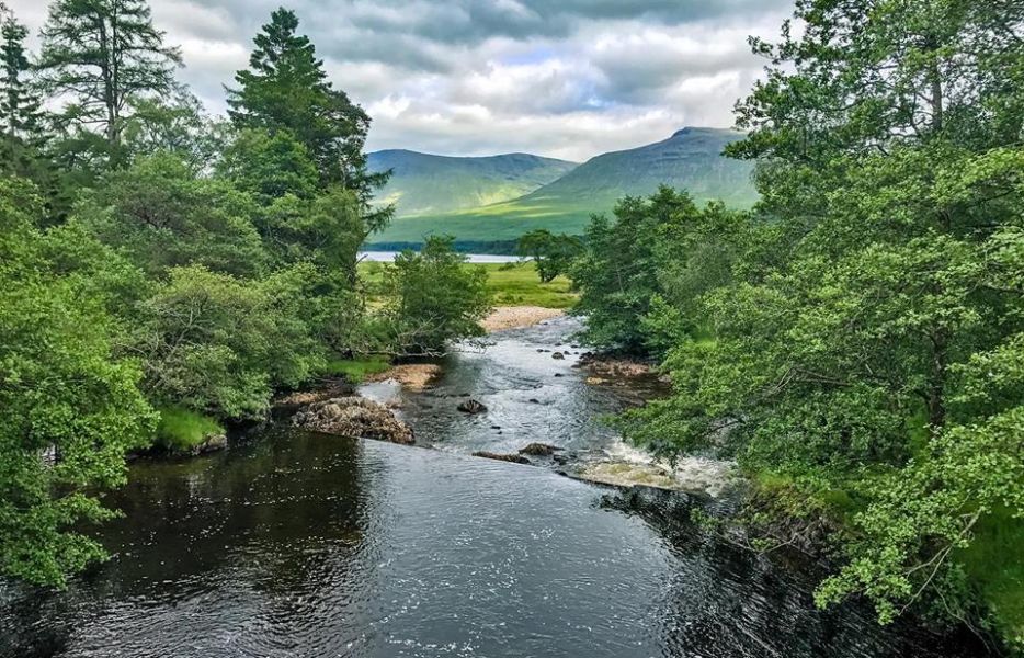 Abhainn Shira into Loch Tulla