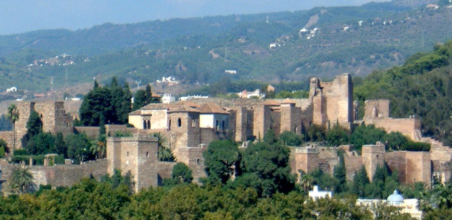 Alcazaba above Malaga on the Costa del Sol in Andalucia in Southern Spain