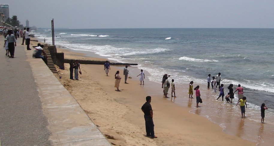 Waterfront in Colombo City, Sri Lanka