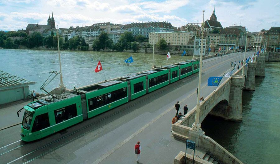 City of Basle on the River Rhine