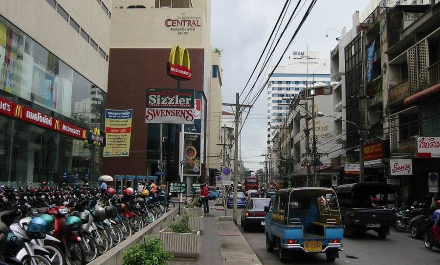 City Centre of Hat Yai in Southern Thailand