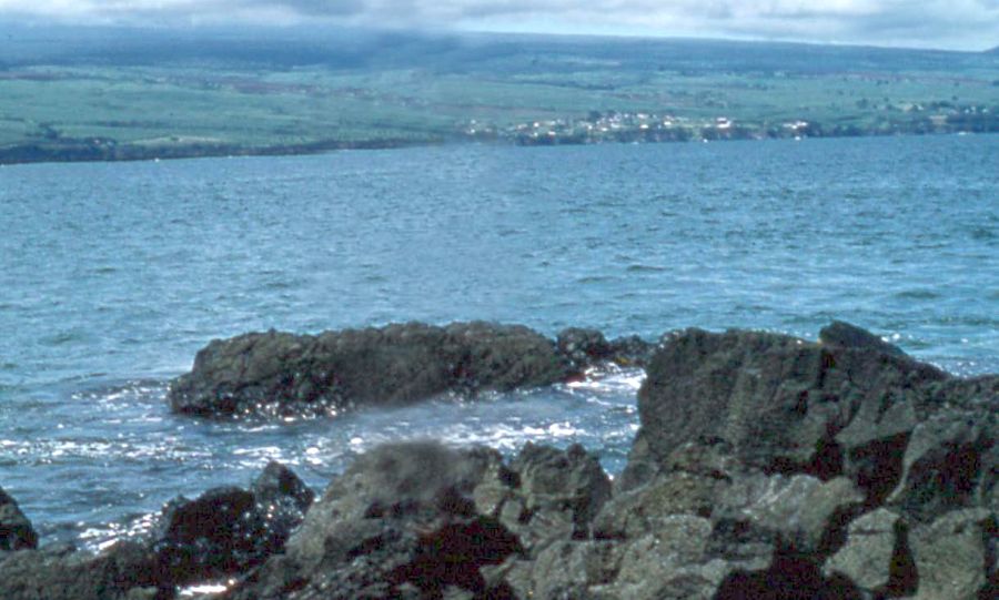 Rocky Beach at Hilo on Hawaii Island