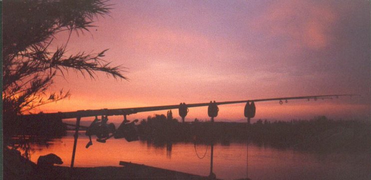 Sunset on River Ebro in Spain