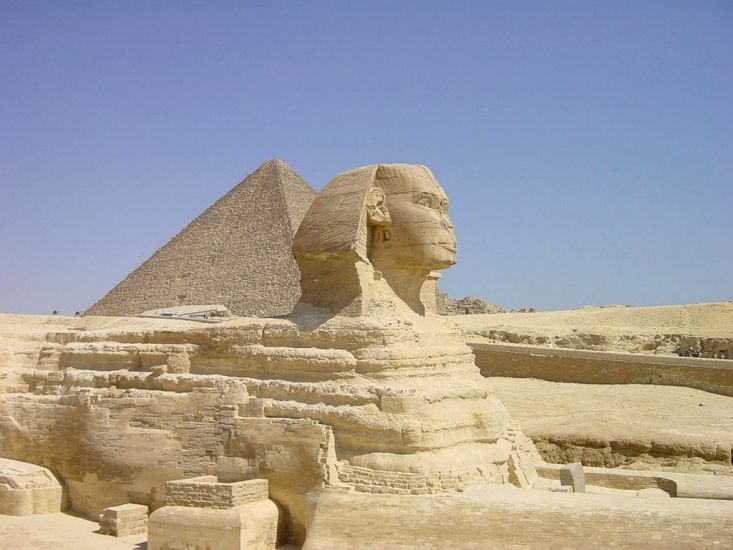 The Sphinx in Cairo - capital city of Egypt